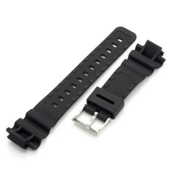 16mm Black Rubber Watch Band Strap Fits DW-5300 DW-5900 DW-6000 DW-6100 DW-6200 DW-6600 DW-6695 DW-6900 DW-8700 G-6900 GW-6900 | DW5900 DW6000 DW6100 DW6200 DW6600 DW6695 DW8700