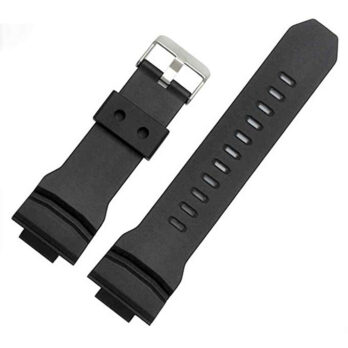 16mm x 29mm Compatible Rubber Replacement Watch Strap Band with Stainless steel Buckle