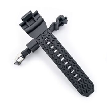 16mm x 29mm Compatible Rubber Replacement Watch Strap Band with Stainless steel Buckle