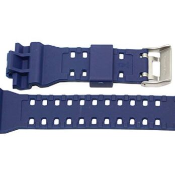 16mm Blue PU Rubber Watch Band Strap