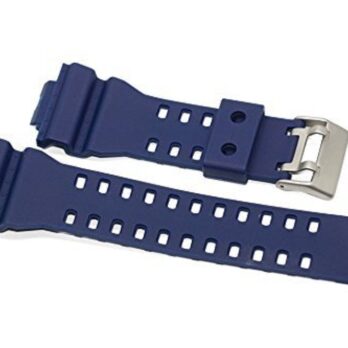 16mm Blue PU Rubber Watch Band Strap