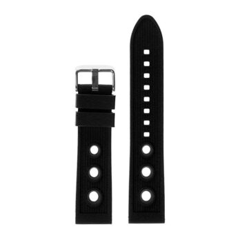 22mm Rally Silicone Rubber Watch Band Strap
