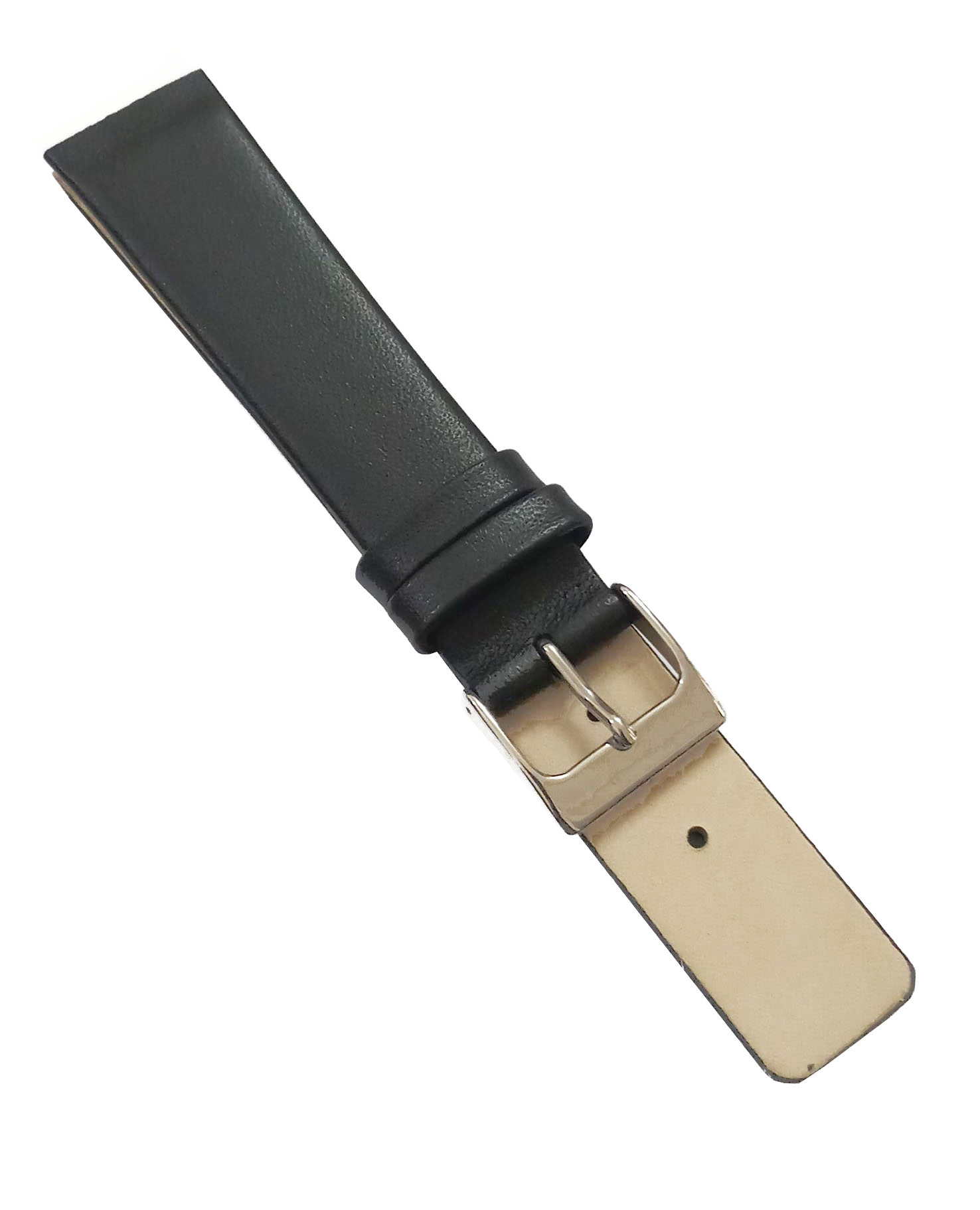 18mm Genuine Leather Watch Band Strap Fits 45-45.5MM Planet Ocean SEAMASTER Black Pin Buckle - Image 2