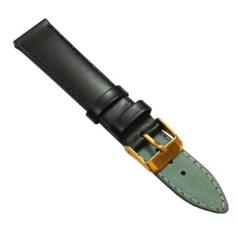18mm Genuine Leather Watch Band Strap Fits KHAKI X-WIND H776460 H77646833 WATCH Black Golden Pin Buckle