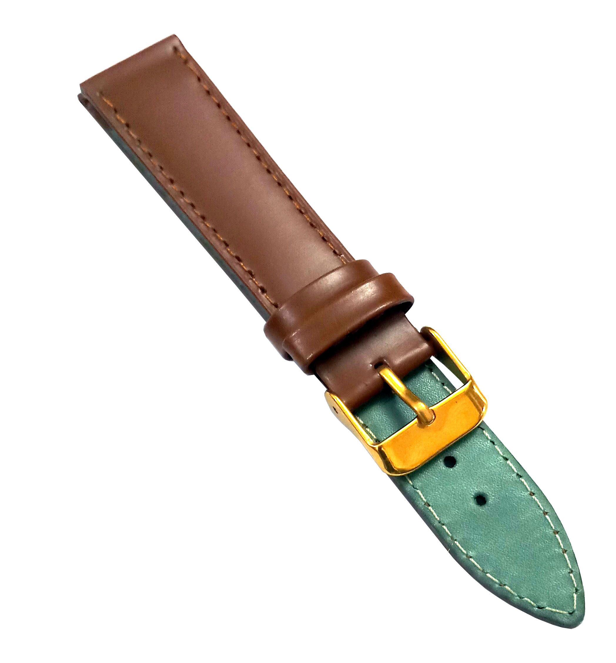 18mm Genuine Leather Watch Band Strap Fits 200M SKX007K 7S26 SKX009J Light Brown Yellow Pin Buckle - Image 4