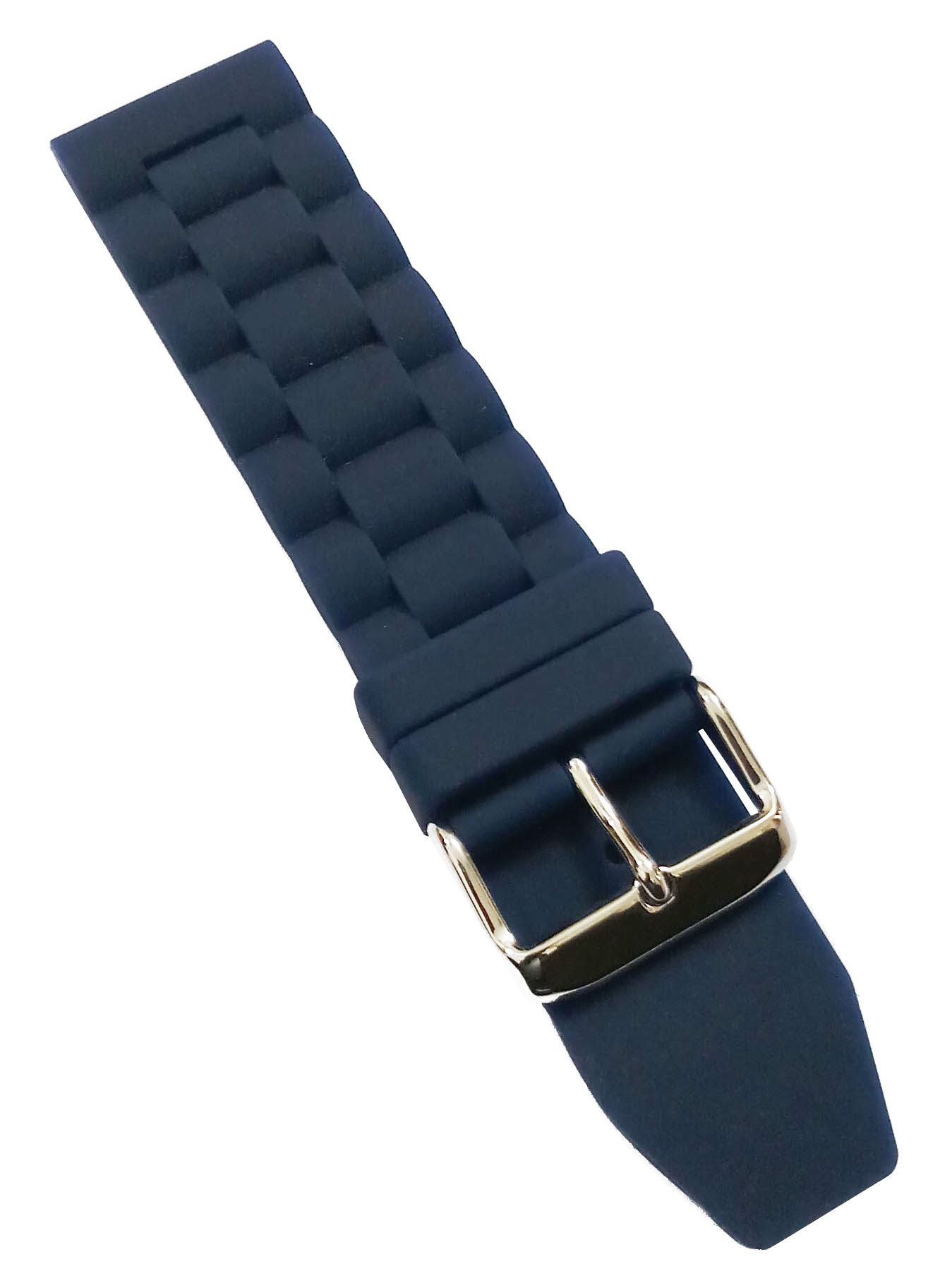 22mm Silicon Rubber Watch Band Strap Fits HYDRO CONQUEST Dark Blue Pin Buckle - Image 4