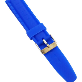 16mm Silicone Rubber Watch Band Strap Fits SEAMASTER Blue Pin Buckle