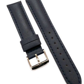 23mm Genuine Leather Watch Band Strap Fits SANTOS 100 XL W20073X8 Black With Black Stich Silver Buckle