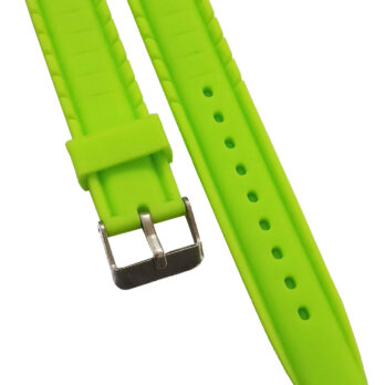 16mm Silicone Rubber Watch Band Strap Fits 1853 Green Pin Buckle