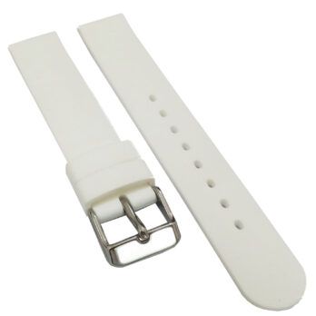 18mm Silicone Rubber Watch BandStrap Fits CARRERA FORMULA F1 AQUARACER White Pin