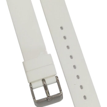 18mm Silicone Rubber Watch BandStrap Fits CARRERA FORMULA F1 AQUARACER White Pin