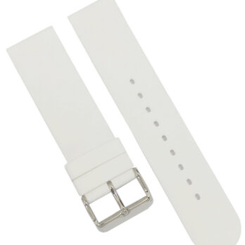 22mm Silicone Rubber Watch Band Strap Fits HYDRO CONQUEST White Pin Buckle