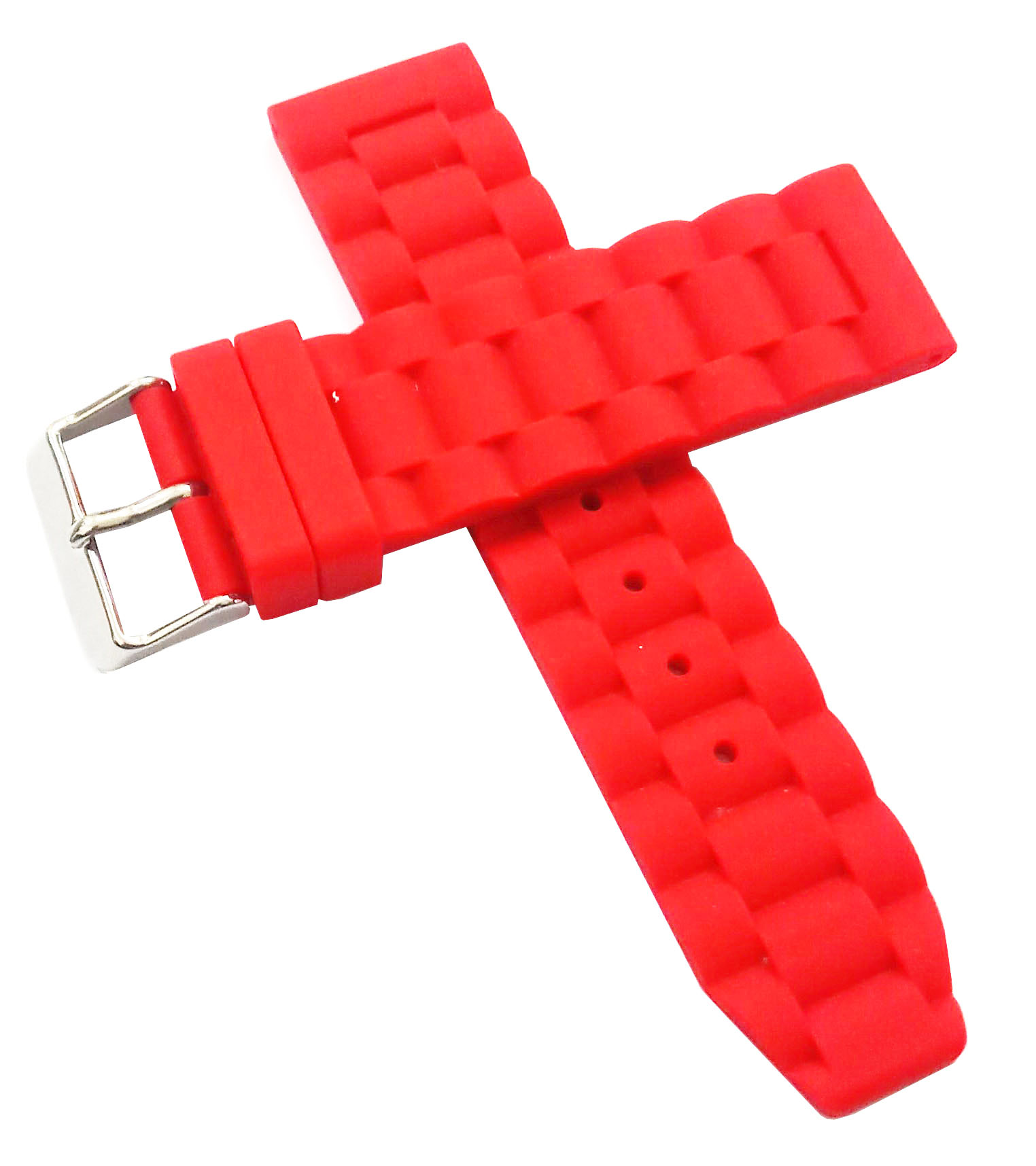 22mm Silicon Rubber Watch Band Strap Fits LUMINOR RADIOMIR Red Pin Buckle - Image 2