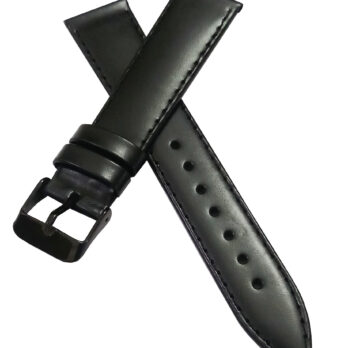 18mm Genuine Leather Watch Band Strap Fits KHAKI X-WIND H776460 H77646833 WATCH Black Black Pin buckle