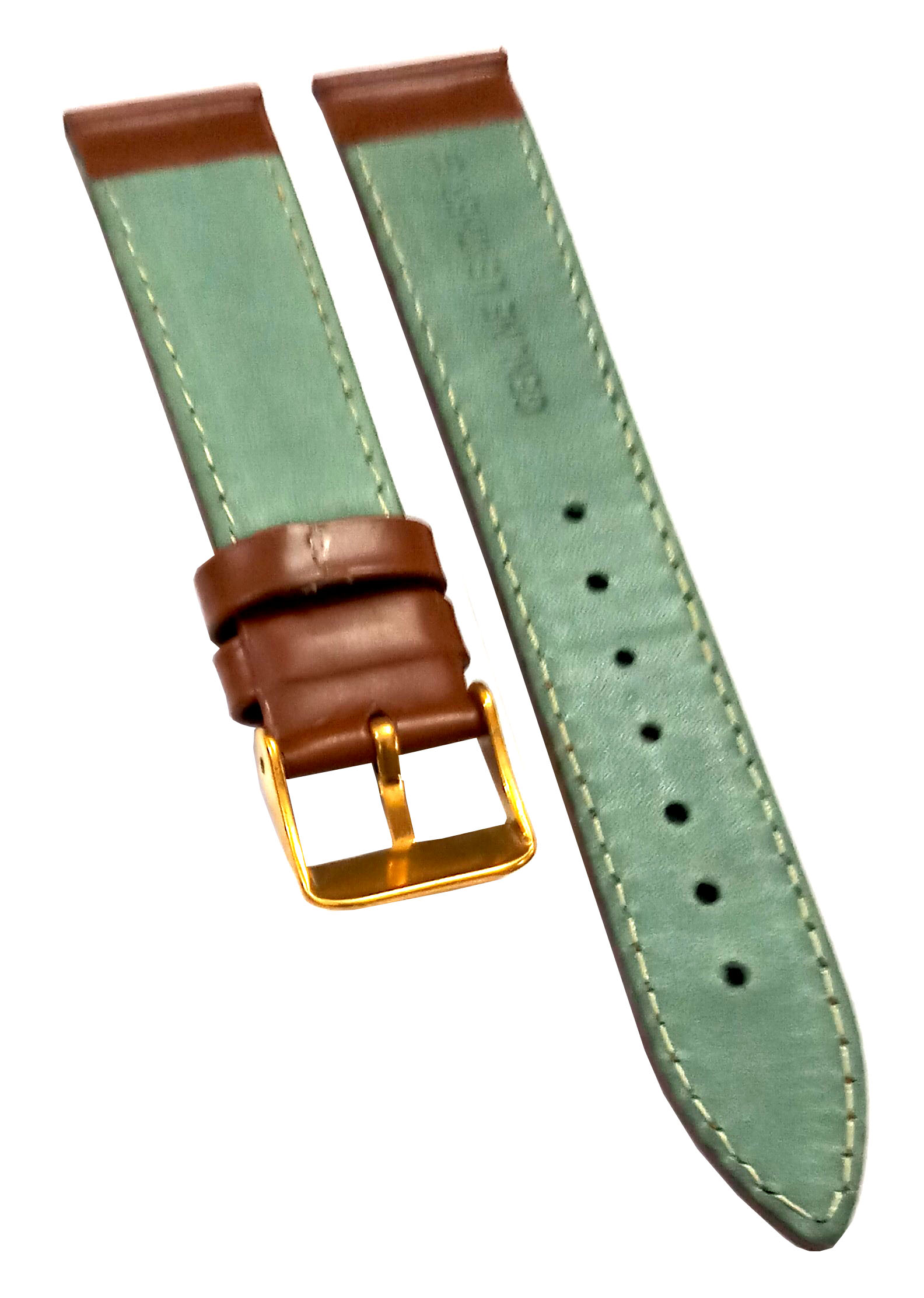 18mm Genuine Leather Watch Band Strap Fits 200M SKX007K 7S26 SKX009J Light Brown Yellow Pin Buckle - Image 5