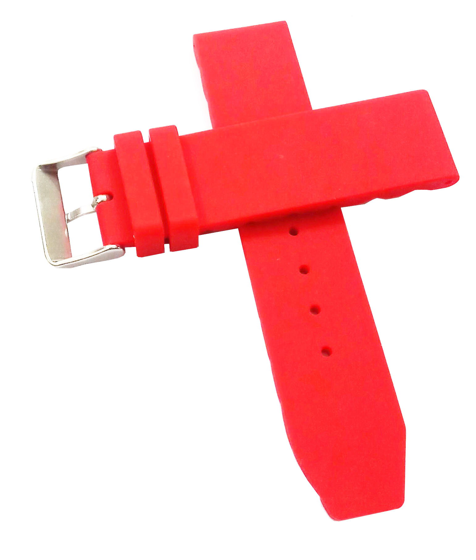 22mm Silicon Rubber Watch Band Strap Fits LUMINOR RADIOMIR Red Pin Buckle - Image 6