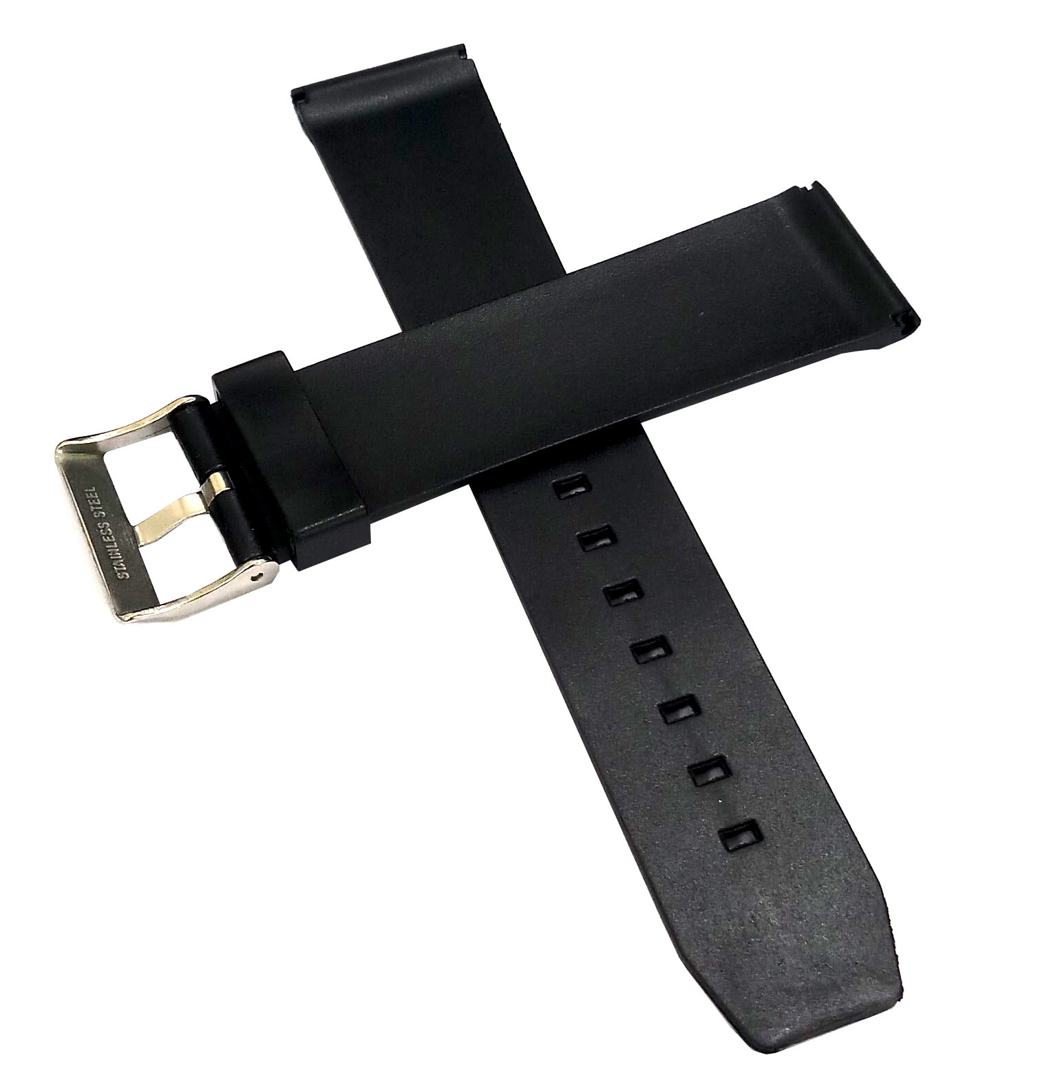 22mm PU Rubber Watch Band Strap Fits KHAKI X-WIND H776460 H77646833 WATCH Black Pin Buckle-PB-40 - Image 6