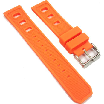 22mm Silicone Rubber Watch Strap KHAKI X-WIND H776460 H77646833 WATCH Orange Pin