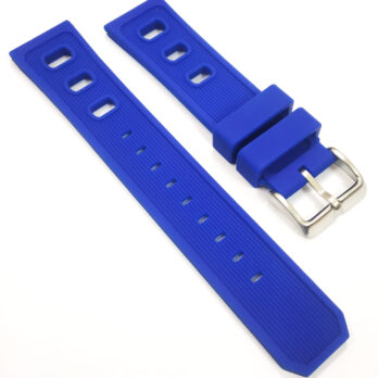 22mm Silicone Rubber Watch Strap KHAKI X-WIND H776460 H77646833 WATCH Blue Pin