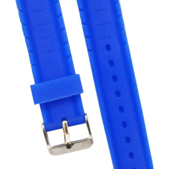 16mm Silicone Rubber Watch Band Strap Fits SEAMASTER Blue Pin Buckle