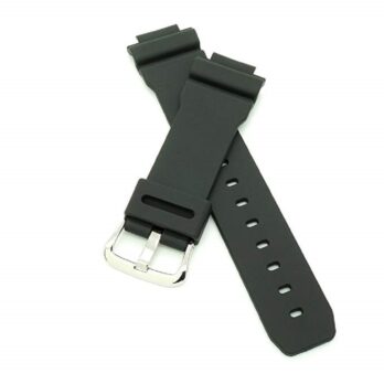 16mm Black Rubber Watch Band Fits Casio – DW-5300 DW-5900 DW-6000 DW-6100 DW-6200 DW-6600 DW-6695 DW-6900 DW-8700 G-6900 GW-6900