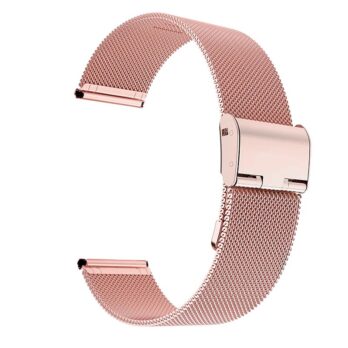 22mm stainless Steel Pink Interchangeble Watchband Strap Mesh Bracelet Adjustable Metal Strap
