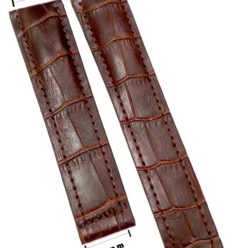 20/18mm Genuine Leather Brown Watch Band Strap for Men and Women | Comfortable and Durable Material