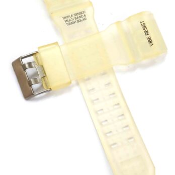 16mm Pu Rubber White Watch Band Strap for Men and Women | Comfortable and Durable Material | Silver Buckle-GB-2