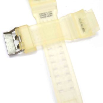 16mm Pu Rubber White Watch Band Strap for Men and Women | Comfortable and Durable Material | Silver Buckle-GB-2
