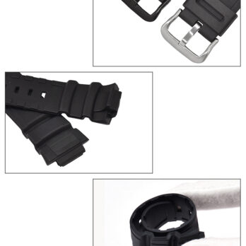 16mm Watch Band Strap Fits MCW-100H 110H HDD-S100 WV-200 W-S220 AE-2000 AE-2100 Replacement Watchband Belt