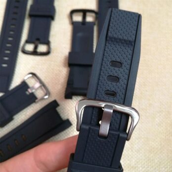 Replacement Silicone Rubber Black Watch Band Strap For GST-S300 GST-W100C GST-S210B GST-W300G GST-S300G GST-210 GST-W110 GST-S110 GST-S100 GST-B100 GST-W300 GST-S300 GST-W310 & Many More