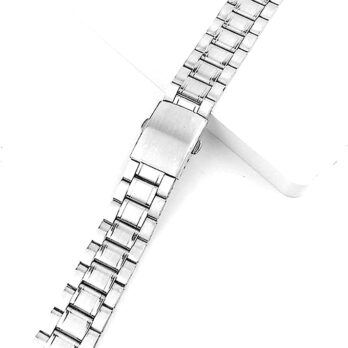 Replacement 12mm 14mm 16mm 18mm 20mm Stainless Steel Metal Silver Bracelet Watch Band Strap Folding Clasp Push Button