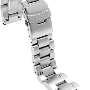 Replacement 18mm Silver Jubilee Stainless Steel Bracelet Watch Band Strap Straight End