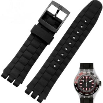 Ewatch Accesorries 21 mm Replacement Sport Watch Band Silicone Rubber Watches Strap Waterproof