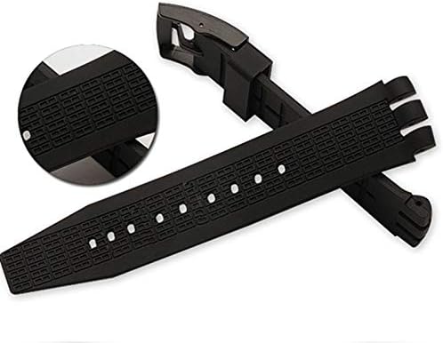 Black Diving 21mm 24mm Silicone Rubber Watchband Rubber Watch Band Strap Fits Irony SCUBA200 YNS4001 - Image 3