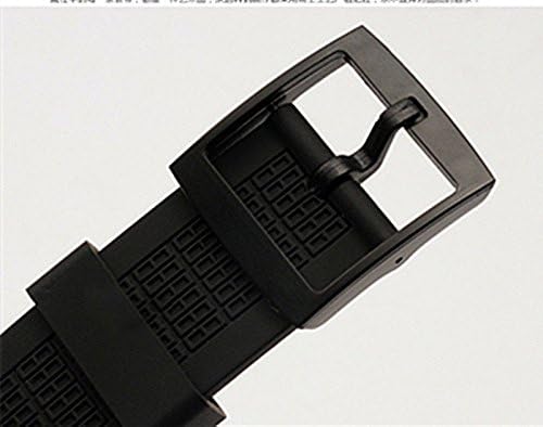 Black Diving 21mm 24mm Silicone Rubber Watchband Rubber Watch Band Strap Fits Irony SCUBA200 YNS4001 - Image 5
