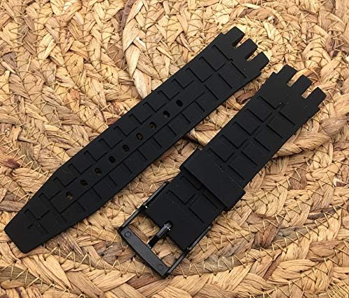 Black Diving 21mm 24mm Silicone Rubber Watchband Rubber Watch Band Strap Fits Irony SCUBA200 YNS4001 - Image 6
