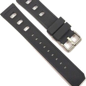 22mm Silicone Rubber Black Blue Red Orange Brown Quick Release Watch Band Strap