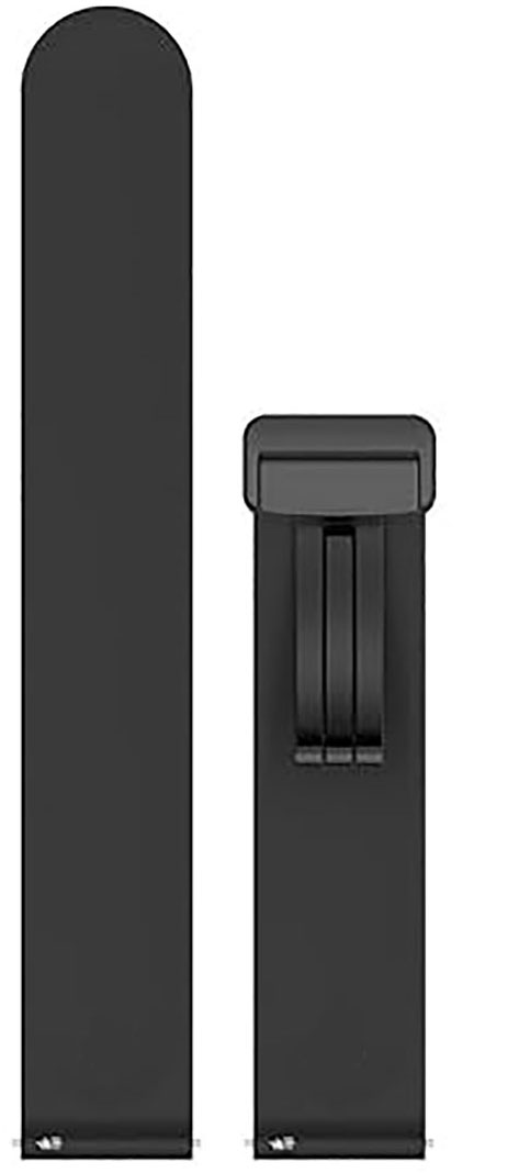 20mm 22mm Quick Release Silicone Watch Band Strap with Folding Magnetic Lock - Image 5