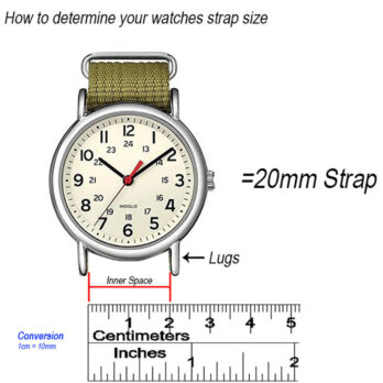 Replacement 24mm Green Genuine Leather Watch Band Strap With Silver Buckle