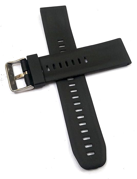 Ewatchaccessories 22mm Replacement Silicone Rubber Watch Band Strap Fits Marine Gear : AMW320/ Monster - Z22/ Diver Sports/Navy Seals Series 3000 /AMW-320 AMW-330 AD-520 MD-705 / Databank Calculator - Image 4
