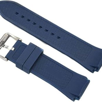 26mm Blue Rubber Watch Band Strap Compatible with W0247G3 W0248G5 W0247G4 W0040G1 W0040G3 W0040G7