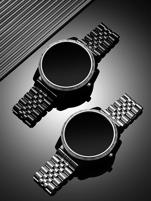 Watch Band Metal Stainless Steel Black Solid Strap 20mm Jubilee Quick Release Premium Polished Brushed Flexible Metal Watch Bracelet Strap Men Replacement Band - Image 5