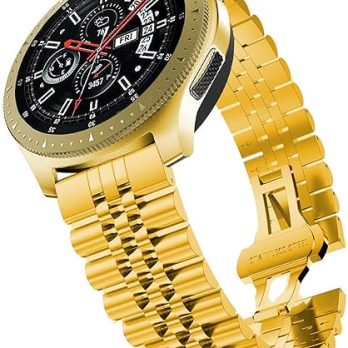 Watch Band Metal Stainless Steel Gold Solid Strap 20mm Jubilee Quick Release Premium Polished Brushed Flexible Metal Watch Bracelet Strap Men Replacement Band