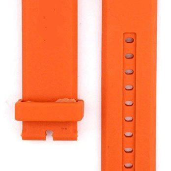 22mm Orange Silicone Watch Strap Quick Release, Waterproof, Soft Rubber Replacement Band for Smartwatch