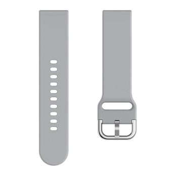 20mm Grey Quick Release Watch Band Soft Silicone Replacement Strap for Smartwatch