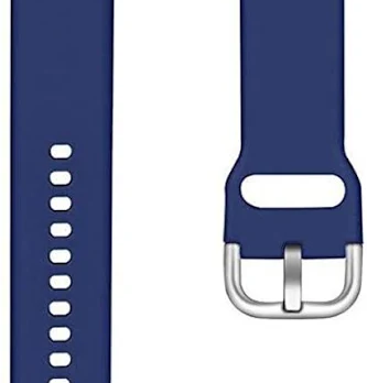 22mm Navy Blue Quick Release Watch Band Soft Silicone Replacement Strap for Smartwatch
