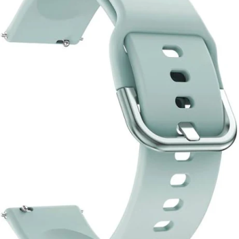 20mm Green Quick Release Watch Band Soft Silicone Replacement Strap for Smartwatch