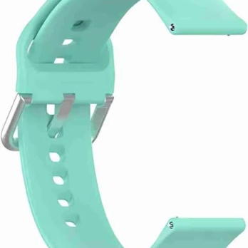 22mm Sky Blue Quick Release Watch Band Soft Silicone Replacement Strap for Smartwatch