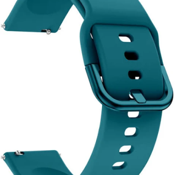 20mm Teal Quick Release Watch Band Soft Silicone Replacement Strap for Smartwatch